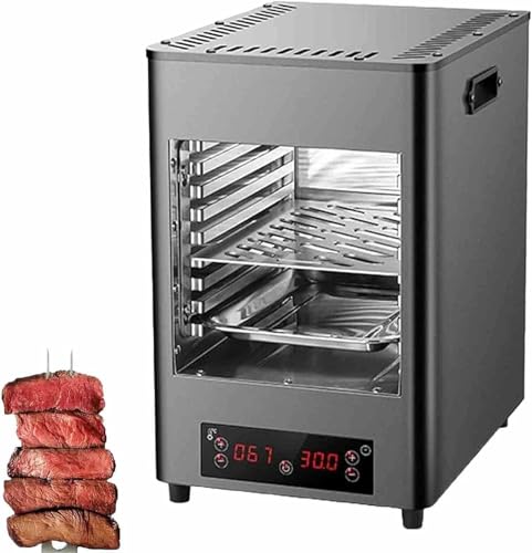 VYUJHNBG Electric Steak Grill, 1700w/3400W Electric Steak Broiler, Steak Grill Oven, Time and Temperature Adjustable,Maximum Temperature 800℃