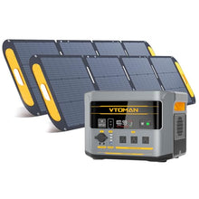 VTOMAN FlashSpeed 2400 Portable Power Station With 2x 200W Pro solar panel