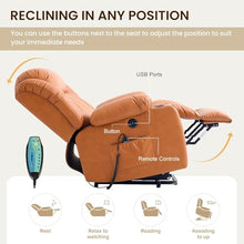 HTERWQEA Overstuffed Power Lift Recliner Chair with Massage & Heat
