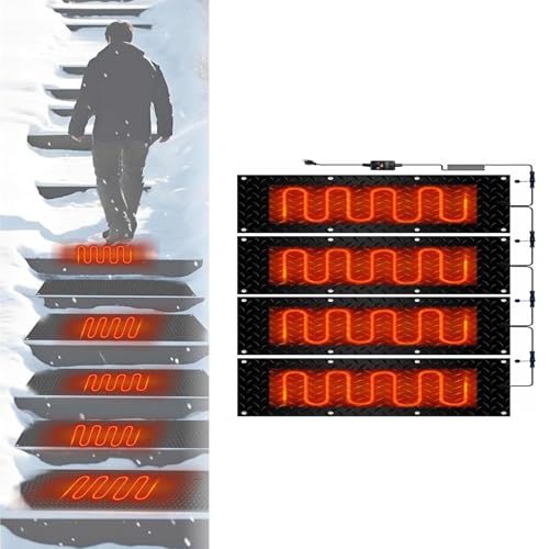 Snow Melting Mats - Anti-Slip Outdoor Snow and Ice Melting Mats (3 Pcs 40x160cm/15.7x63in)(30x90cmx4Pcs)