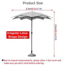 QZQHNYJ Parasol Garden Umbrella Parasol Patio Umbrella for Griddle Station, Outdoor Casual Backyard Table Umbrella Heavy-Duty Plants Shade with 10 Steel Ribs,
