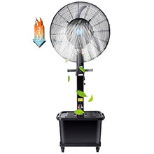 CUTPOIY 90° Oscillating Pedestal Misting Fan, 3 Speeds & 11.5 Gallon Water Tank for Outdoor Patio Garden Cooling, 81cm/31.9in