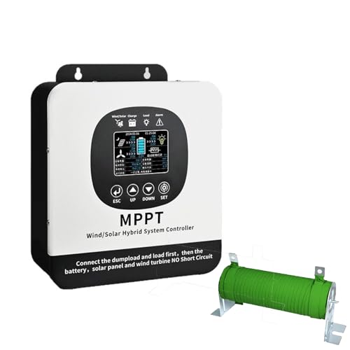 12V,10000W 60A 120A WiFi Remote MPPT Solar Charge Controller, 24V-96V Adaptive LCD Display Home Energy Storage Control System for Roofs