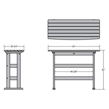 highwood Lehigh Bar Height Balcony Table, Black