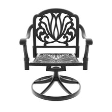 callmego Durable Cast Aluminum Outdoor Dining Set with Weather-Resistant Cushions for Patio, Deck, or Garden Seating