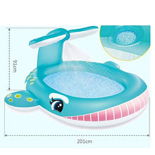 Cute Whale Swimming Pool Portable Family Size Swimming Paddling Pool Fun Kids Outdoor Paddling Pool Foldable and Easy to Store Summer Backyard Water Party
