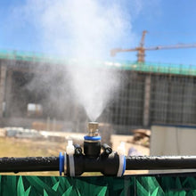 ERRULAN Dust Suppression Misting System Kit for Industrial Construction, Spray Fogging System with Adjustable Nozzles, Versatile Site Fence Sprinkler System