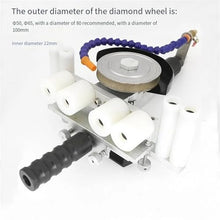 Pneumatic Edging Machine Glass Edger Straight Edge Corner Rounding Ceramic Stone Grinder