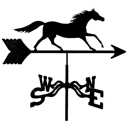 Metal Weathervane Outdoor Roof weathervane Garden Yard Decor Stainless Steel Weathercock Indicating Wind Direction Farm Scene Home Outdoor Crafts Ornaments D 35X50CM (B 35X50CM) (E 35X50CM)