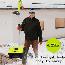 KJLYLPP 1200W Electric Snow Blower, 36×16cm Snow Removal Tool, Rechargeable Shovel Snow Thrower with 4.0Ah Li-ion Battery & Charger, Outdoor Snow Clearing Artifact (BatteryBackpack)