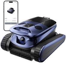 2026 Upgraded Lodoba SAT40 Robot Vacuum for Inground Pools, Replaceable Battery Cordless Robotic Pool Cleaner for Above Ground Pool up to 3,200 Sq.ft, 210-Min Runtime, Self-Parking