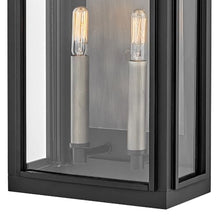 Hinkley Sag Harbor Medium Wide Wall Mount Lantern, Black