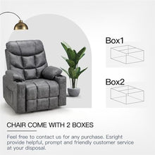 Power Lift Recliner Chair with Massage and Heat, Electric Reclining Sofa with Remote Control, PU Leather Ergonomic Lounge Armchair with Cup Holders and USB Port