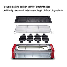 Barbecue Desk Tabletop Grill 1500w Fast Heating Non-stick Coating Bakeware Grilling Net and 8 Hand Held Bakeware Double Layer Indoor Smokeless Grill Suitable for Parties and Family Gatherings Tabletop