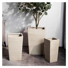 thalo Planter Pots Creative Green Plant Flower Pots Hand-Painted Breathable Ceramic Flower Pots Large Floor-to-Ceiling Living Room Balcony Plant Container Accessories (Size : Large)