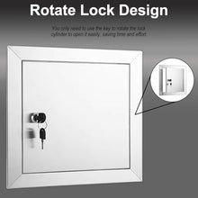 ZJKXJH Indoor/Outdoor Lockable Access Door for Kitchens, Stainless Steel Wall/Ceiling Access Panel, Inspection Door for Storage Rooms/Shops/Offices(Hole 75x85cm)