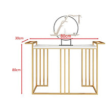 Axdwfd Console Table Solid Wood Porch Hall Decoration Table Aisle Side Table Metal Sofa Table