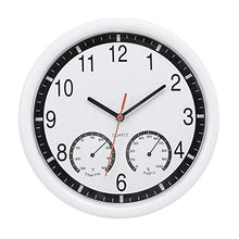 Quartz Stone Clock Silent Wall Clock Accurate Thermometer Humidity Indoor Outdoor Pool Patio