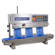 JORESTECH Continuous Plastic Bag Sealing Machine with Date Printer Stainless Steel E-CBS-800I