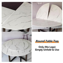 YUNSEU Large Round Foldable Table Top Only, 120cm - 256cm Diameterround Wood Table Top,Replace Tables Top, Circle Folding Tables Top, Easy to Store