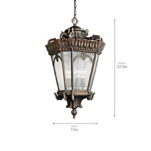 Kichler Tournai 33.5" 4 Light Outdoor Pendant Light Londonderry