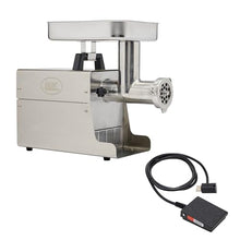 LEM BigBite #12 Meat Grinder with Foot Switch Bundle 0.75 HP Stainless Steel Gray