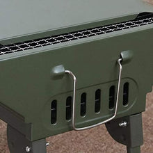Portable Charcoal Grill Outdoor BBQ Grills Cooking Stainless Steel Folding Camping Grill for Campfire Picnic Hiking Grill Tool