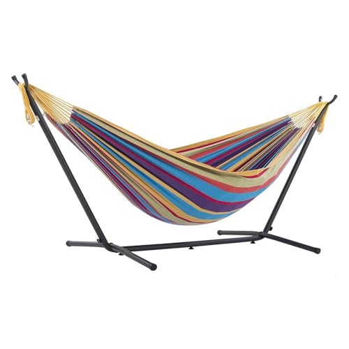Hammock. Thickened Anti-Tip Outdoor Hammock Stand for Relaxation and Camping Activities Outdoor .Hammocks for Outside(Purple)