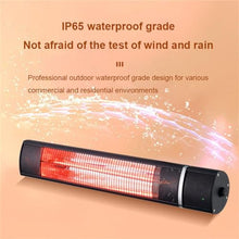 Electric Outdoor Heater, Wall Mounted Patio Heater, 3 Speed ​​Temperature Setting with 24 Hour Remote Timer, Waterproof(220v/2000w)