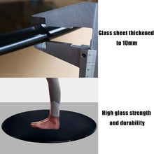 Round Glass Table Top, Black, Glass Table Top, Tempered Glass Cover Sheet, Round Glass Dining Table Top, Clear Circular Dining Table Top, Tempered Flat Edge Polish Glass Table Top ( Size : 100CM(40INC