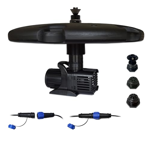3/4 HP Floating Pond Fountain 9 Spray Patterns 100 ft Quick Disconnect Cord