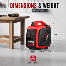 AMERISUN Portable Inverter Generator 2500W, Quiet Gas Power With CO Alarm