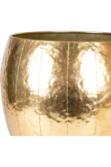 SODEF Metal Planter Pot Patchwork Design Gold 19.7x21.7 in Large Decorative Indoor Outdoor Home Office - Gold