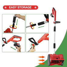 Cordless Snow Shovel, 20V 12-Inch Battery Powered Snow Thrower, Battery Snow Blower with Auxiliary Handle, with 4.0Ah Li-ion Battery & Charger,2battery
