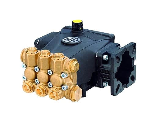 Annovi Reverberi RCV2G22D-F7 ¾” Hollow Shaft Replacement Commercial Pump. 2200 PSI, 2 GPM, 186 Bar, 3400 RPM, Brass Head, D Version Style Pressure Washer Pump, Aluminum Connection Rods.