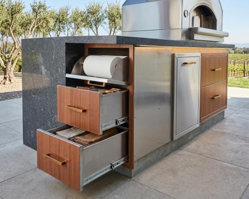 Hosslly Stainless Steel Single Row Drawer - Outdoor Kitchen Drawer