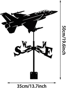 Weathervane Metal for roof Garden Yard Metal Weathervane with Wind Direction Indicator Metal Bracket Weather Vane for Outdoor Farm Yard Garden Weathervanes