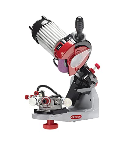 Oregon Professional Hydraulic Clamping 120-Volt Bench Chain Grinder