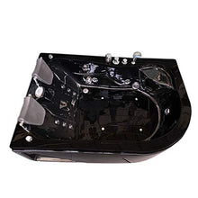 SIMBASHOPPING USA Whirlpool Bathtub Hot Tub Massage 2 Persons Hydrotherapy BLACK HAVANA