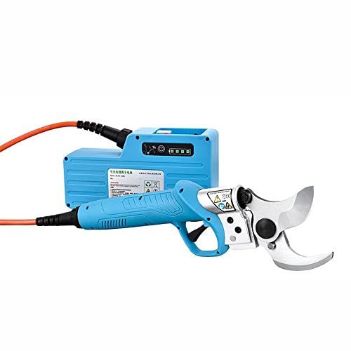 Professional Cordless Electric Pruning Shears Rechargeable Power Supply Branch Trimmer 4.5cm/5.0cm Cutting Diameter 3-4h Work ()
