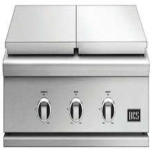 DCS Series 9 30-Inch Propane Double Side Burner with Griddle - GDSBE1-302-L