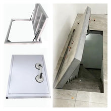ERRULAN All Weather Basement Floor Hatch Door, Crawl Space Access Door Outside with Suction Cups Opener, Stainless Steel Cellar Storage Door Cover(LXW 1400x800mm/55.1x31.5in)