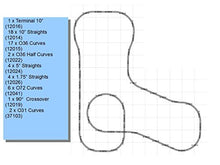 FastRack Shoe In Track Pack 11' x 12' O Gauge Train Layout Design