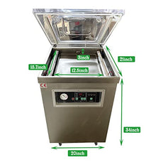 TECHTONGDA Stainless Steel Vacuum Sealer Packaging Machine for Fruits & Vegetables Silver