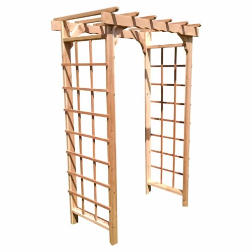 Keystone Amish Co. Dover Cedar Arbor, 4-Foot, Unfinished