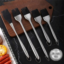 Stainless Steel Hollow Handle Silicone Brush High-Temperature Resistant Barbecue Oil