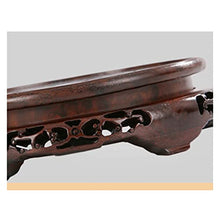 ZOCWJK Plant standPlant Base Stand, Rotating Flower Pot, Strange Stone Base, Tray Shelf, Wooden Vase, Aquarium Decoration, Pedestal Bracket, Solid Wood So,A-Small