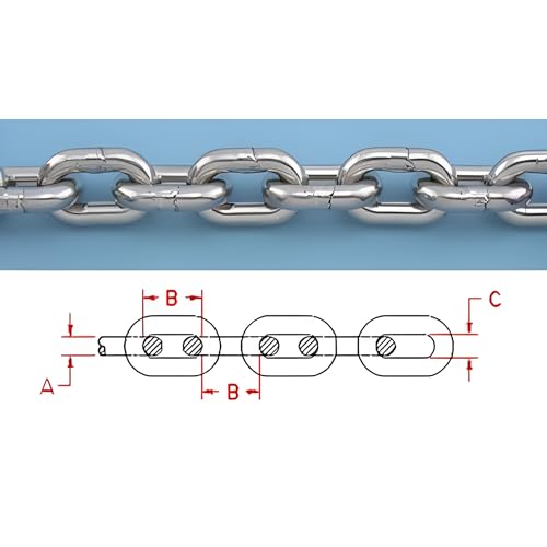 Smart Choice Marine Hot Dipped Galvanized BBB High Test Marine Anchor Chain 3/8" 100 Feet
