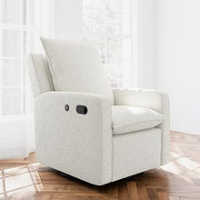 Storkcraft Timeless Recliner Glider with USB Ivory Boucle