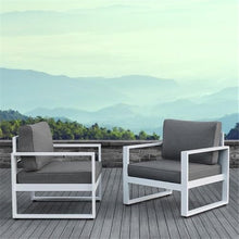 Home Square 3-Piece Patio Set with 2 Chairs & Loveseat White